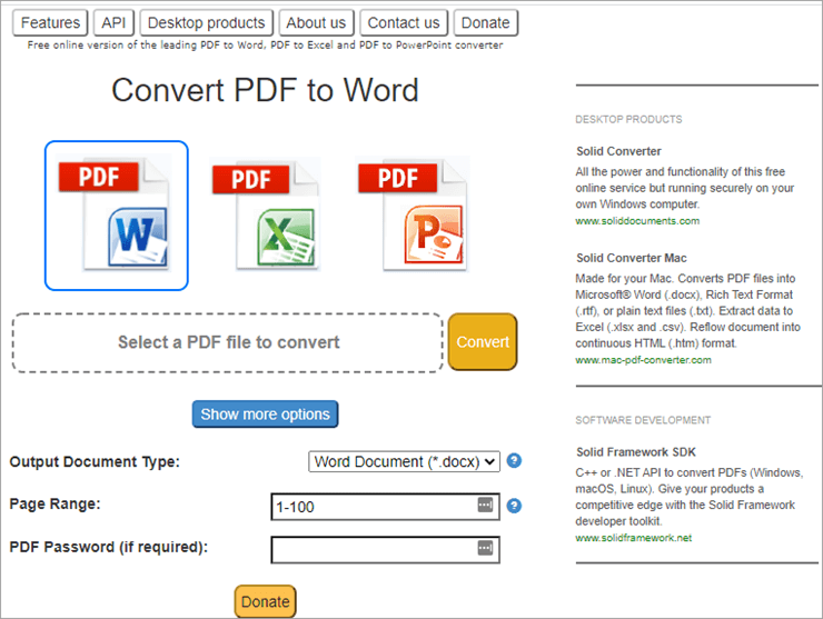 convert pdf to word free online for mac